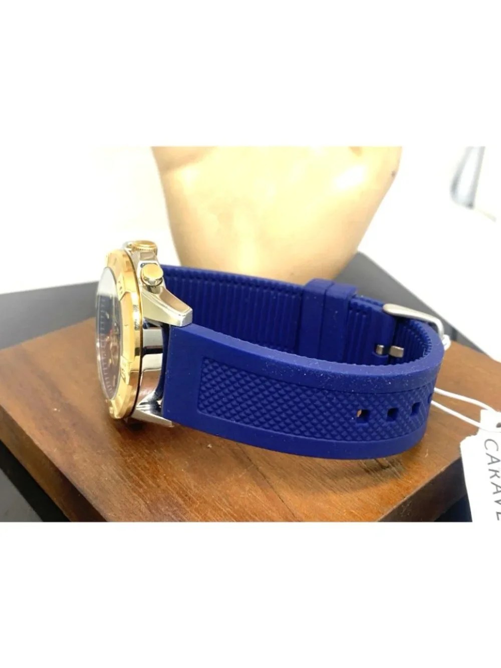 Caravelle Bulova Men's Watch 45B161 Aqualuxx Quartz Chronograph Blue Dial 44mm